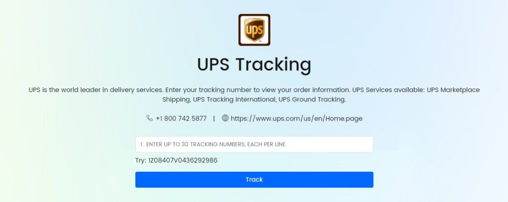 UPS Saver Courier Tracking
